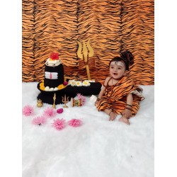 Quago Tiger Cheeta Animal Skin Print Velvet Fur Fabric for DIY Soft Toys Making, Art and Craft, Fancy Dress, Jacket, Photoshoot etc. (1 Meter, 58 Inch Pana)