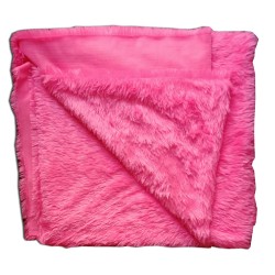 Quago Super Soft Pink Fur Fabric for Photoshoot, Soft Toys, Costume, Decoration and Dress Making (60+ Inch Width Pana) (1 Meter)