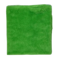 Quago Super Soft Green Fur Fabric for Photoshoot, Soft Toys, Costume, Decoration and Dress Making (60+ Inch Width Pana) (1 Meter)
